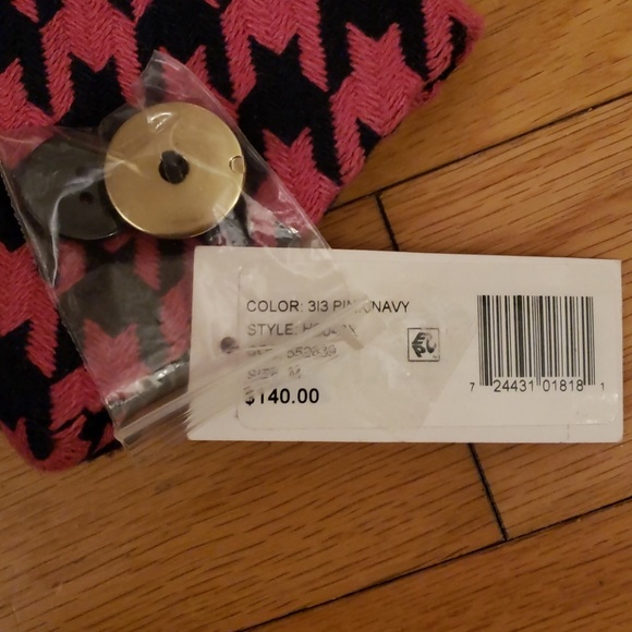 Houndstooth Pink and Black Coat - Picture 3 of 4